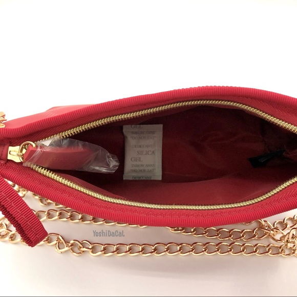 🆕 Burberry Beauty Line Cosmetic Pouch to Crossbody Bag, Dark Red, Nova Check - Picture 10 of 14